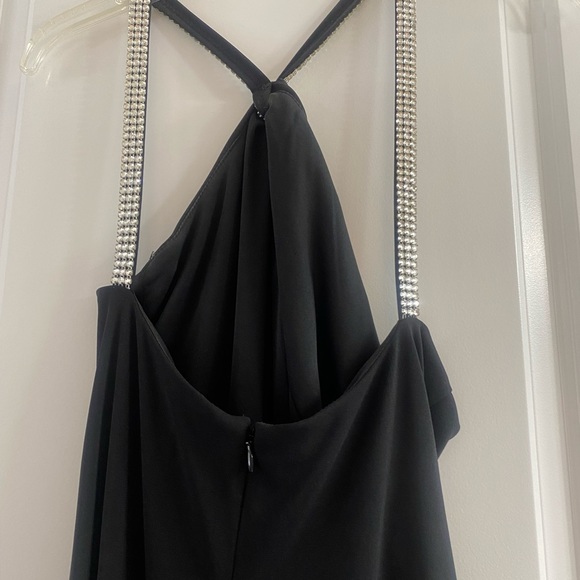 Black Studded Neckline Maxi Dress - Picture 5 of 5